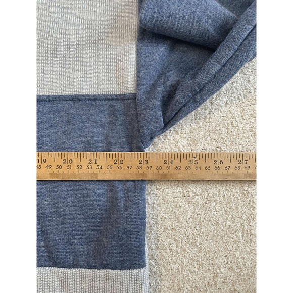 Vintage Cataloochee Ski Area Quarter Zip Pullover Grey Blue Made in USA Large - Picture 7 of 8